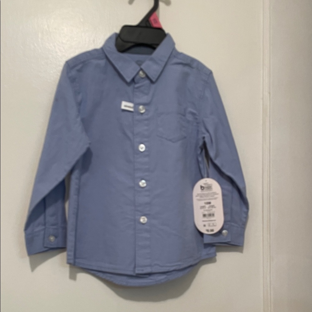 Wonder Nation Light Blue Button Down Shirt